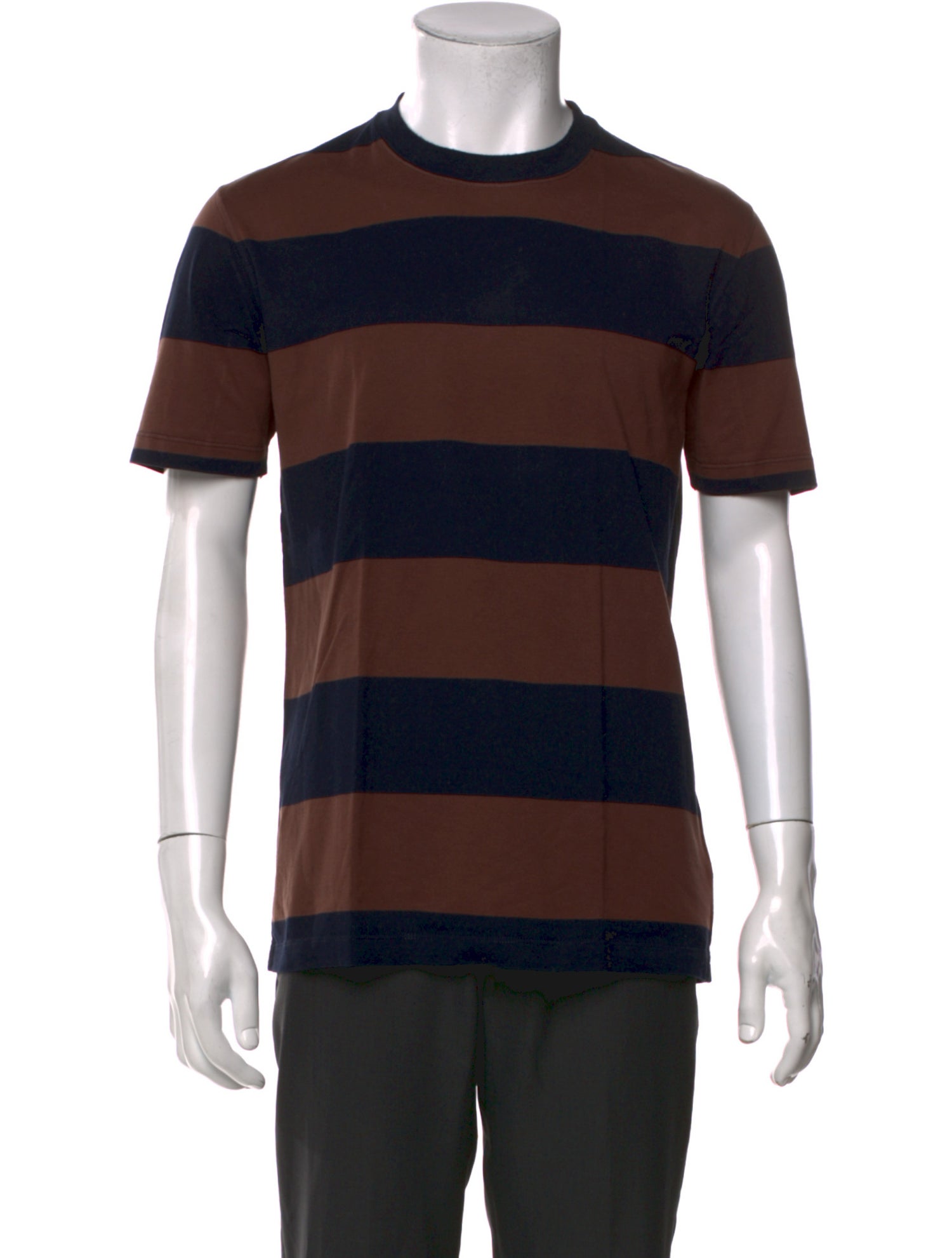 Brunello Cucinelli Striped Crew Neck T-Shirt
