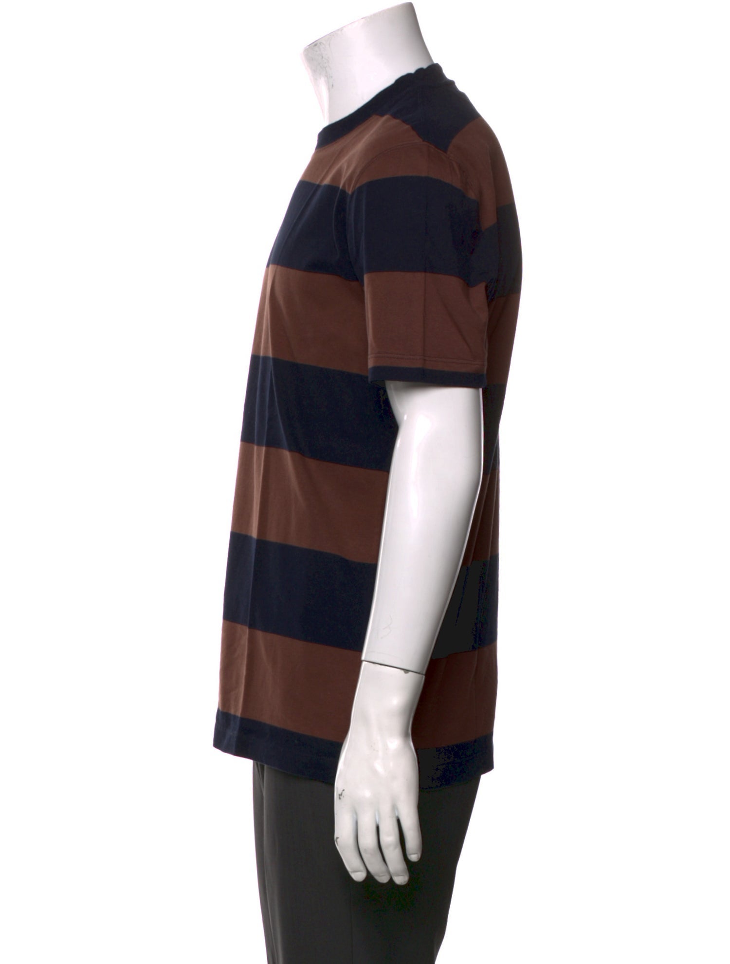 Brunello Cucinelli Striped Crew Neck T-Shirt