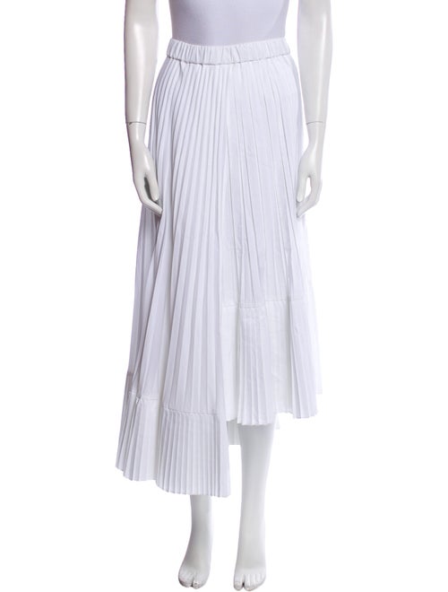 Brunello Cucinelli Pleated Accents Midi Length Skirt