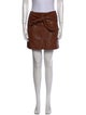 Brunello Cucinelli Leather Mini Skirt