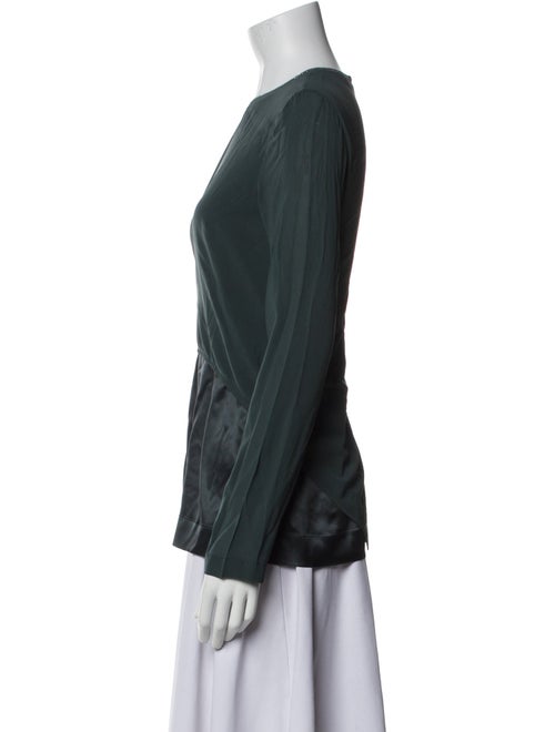 Brunello Cucinelli Silk Crew Neck Blouse