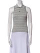 Brunello Cucinelli Striped Sleeveless Crop Top