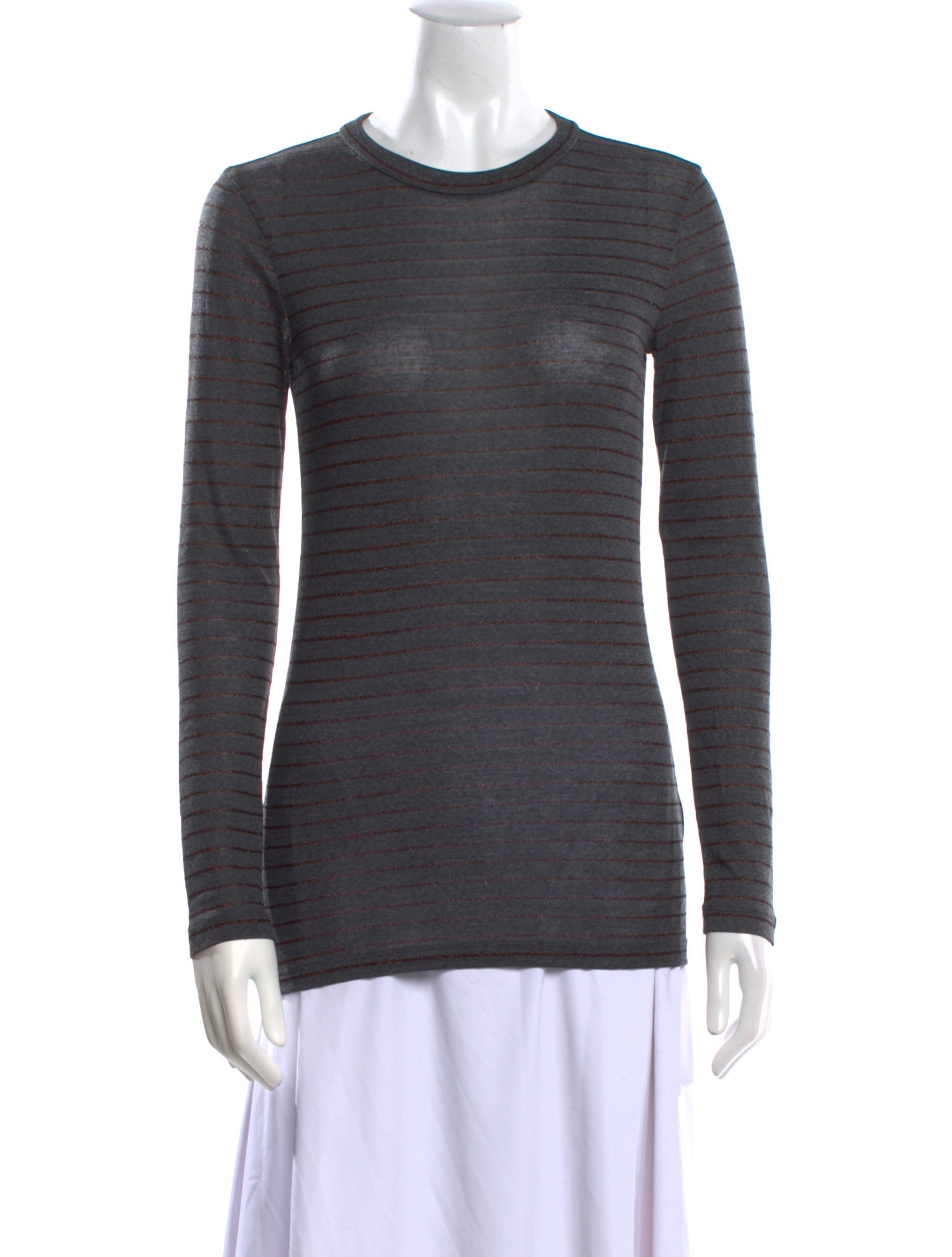 Brunello Cucinelli Wool Crew Neck T-Shirt