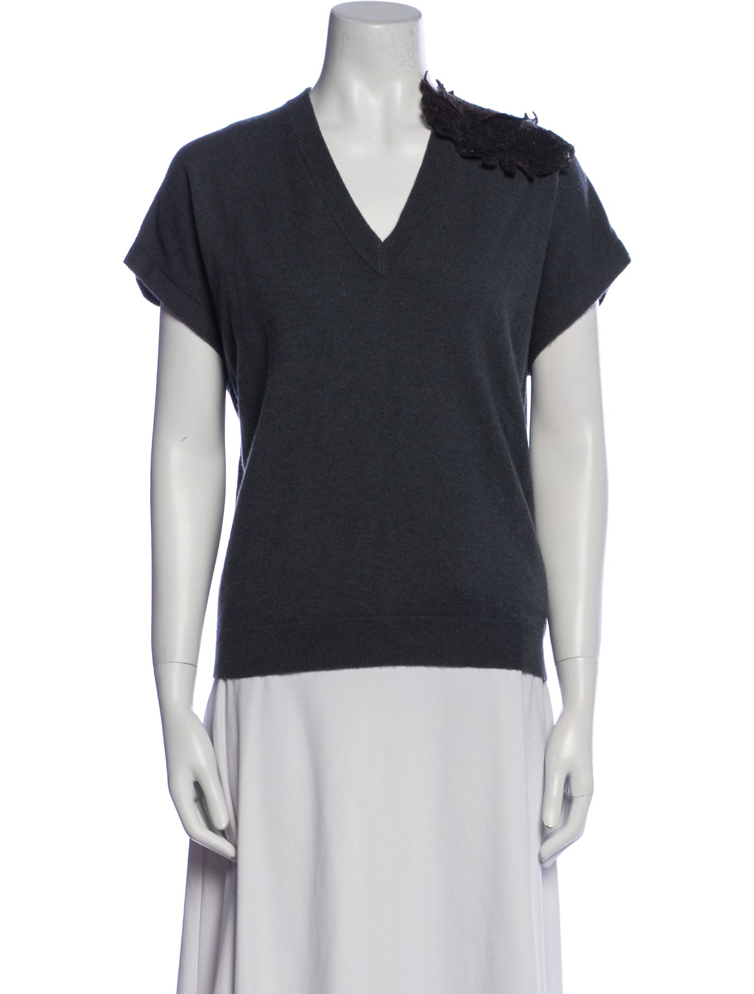 Brunello Cucinelli Cashmere V-Neck Polo