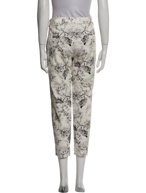 Brunello Cucinelli Floral Print Straight Leg Pants