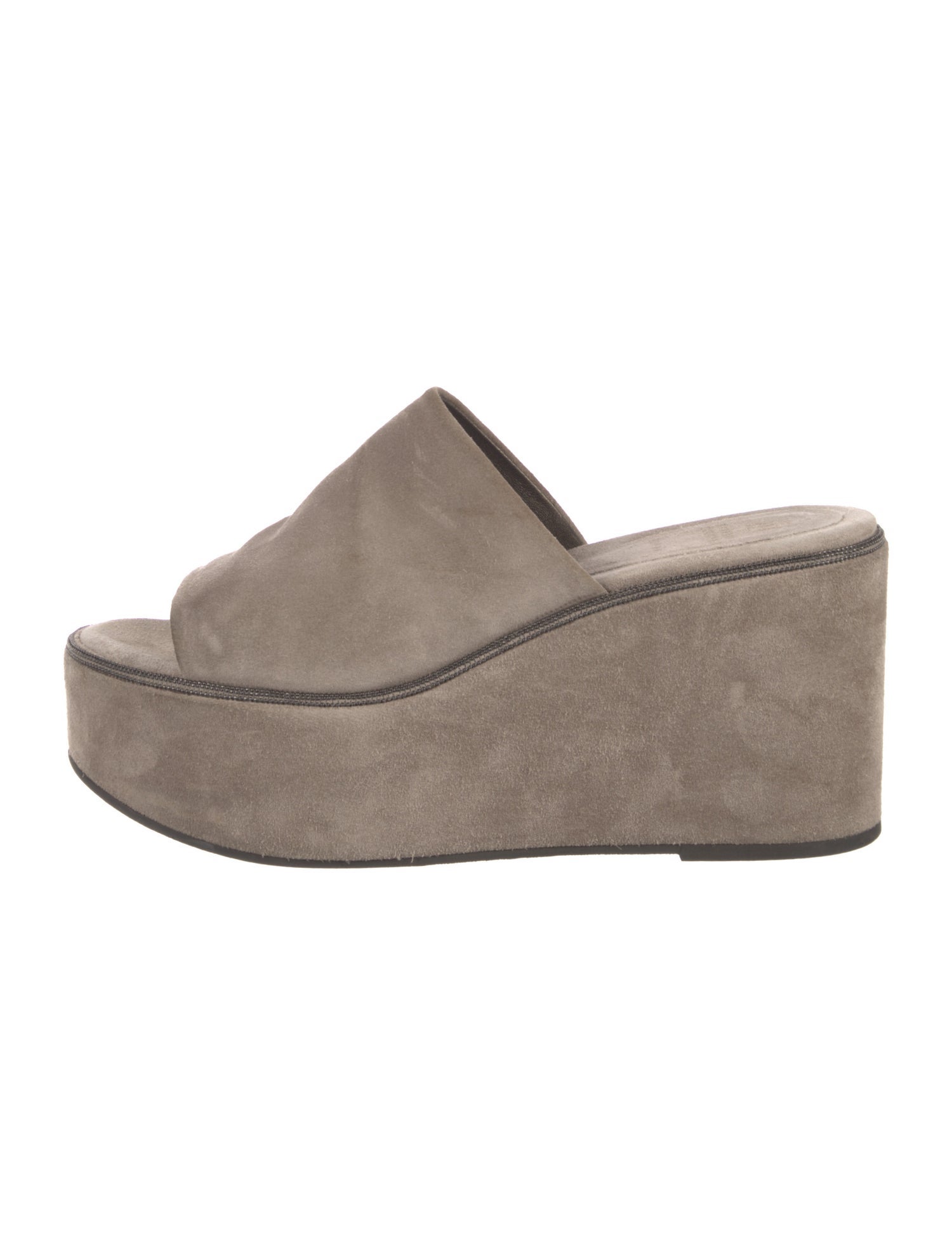 Brunello Cucinelli Suede Slides