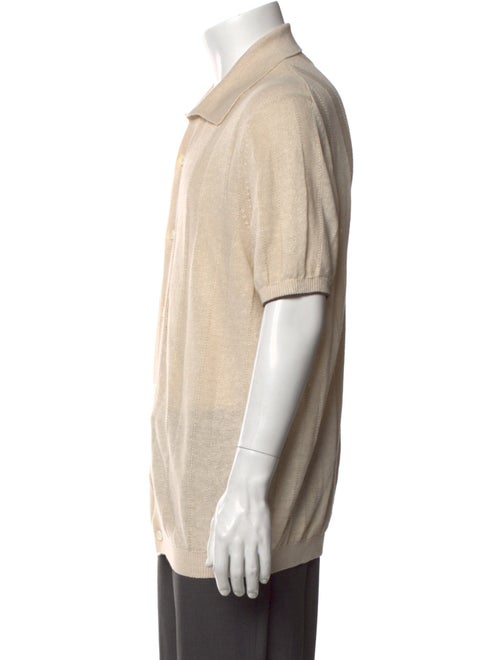 Brunello Cucinelli Linen Short Sleeve Shirt