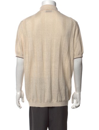 Brunello Cucinelli Linen Short Sleeve Shirt