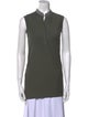 Brunello Cucinelli Mock Neck Sleeveless Top