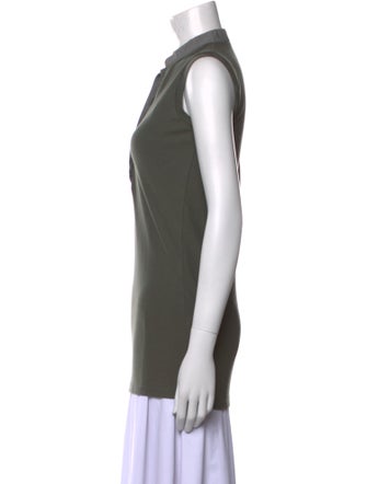 Brunello Cucinelli Mock Neck Sleeveless Top