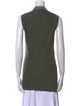 Brunello Cucinelli Mock Neck Sleeveless Top
