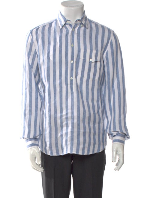 Brunello Cucinelli Linen Striped Shirt