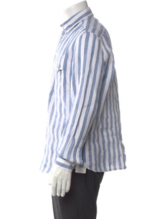 Brunello Cucinelli Linen Striped Shirt