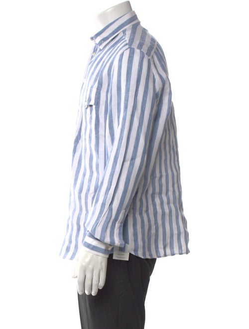 Brunello Cucinelli Linen Striped Shirt