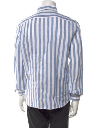 Brunello Cucinelli Linen Striped Shirt