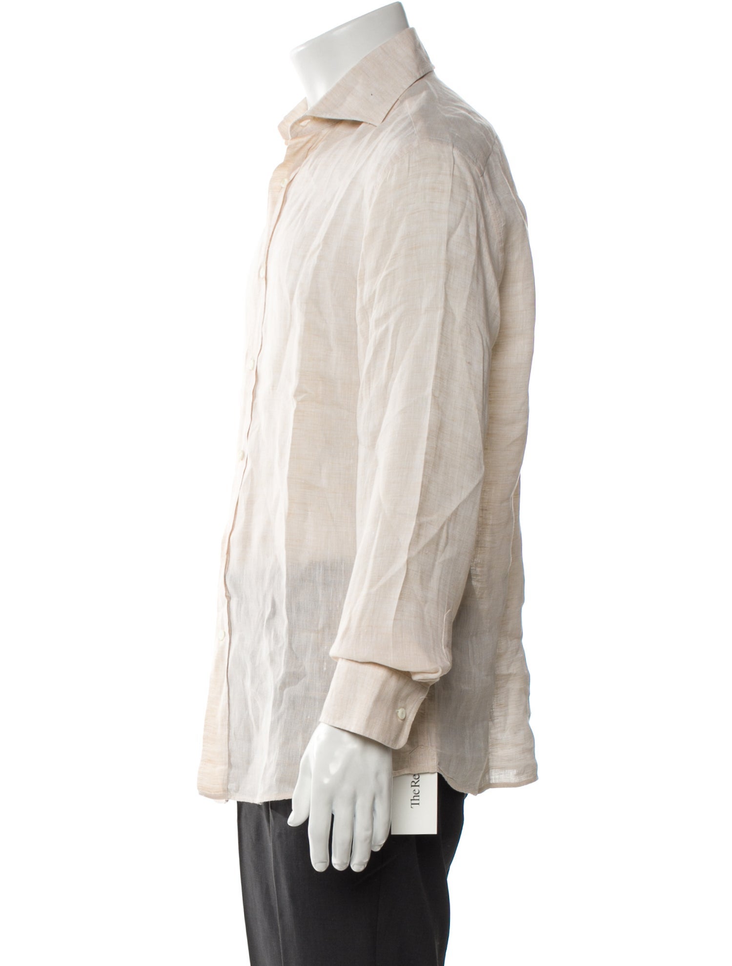 Brunello Cucinelli Linen Long Sleeve Shirt