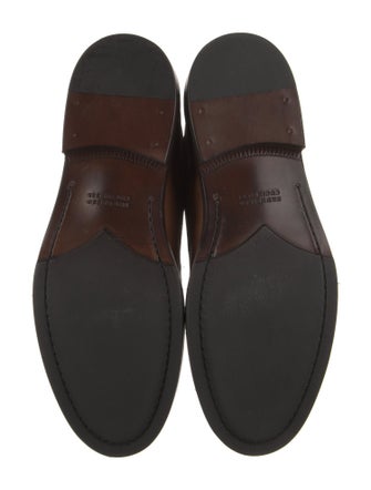 Brunello Cucinelli Leather Lace-Up Boots