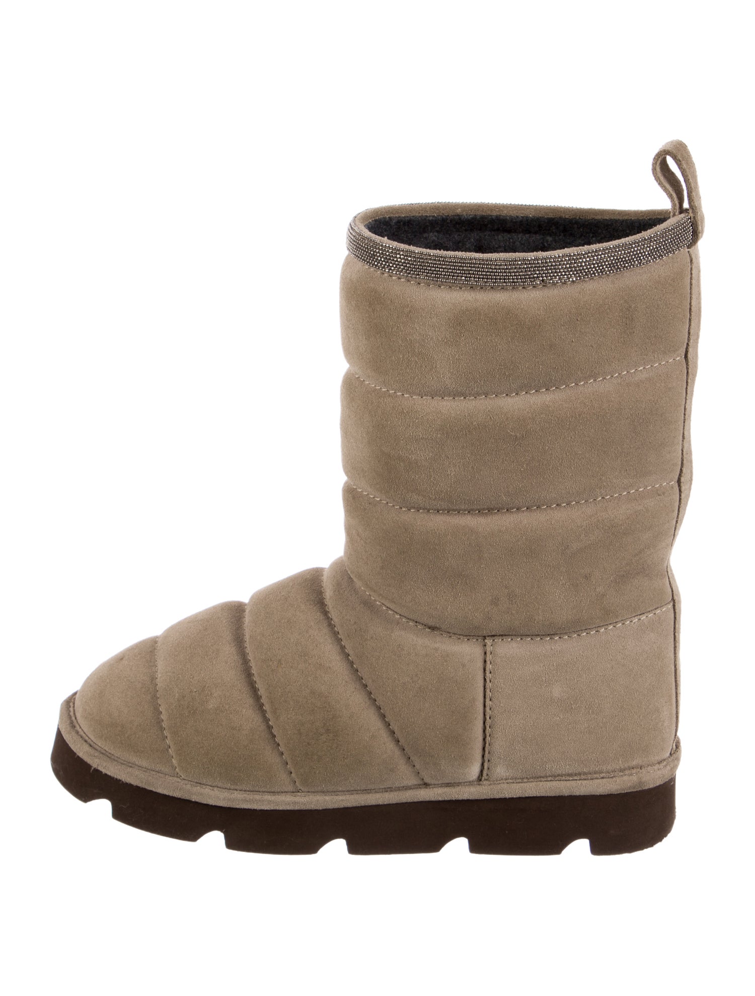 Brunello Cucinelli Monili Suede Boots