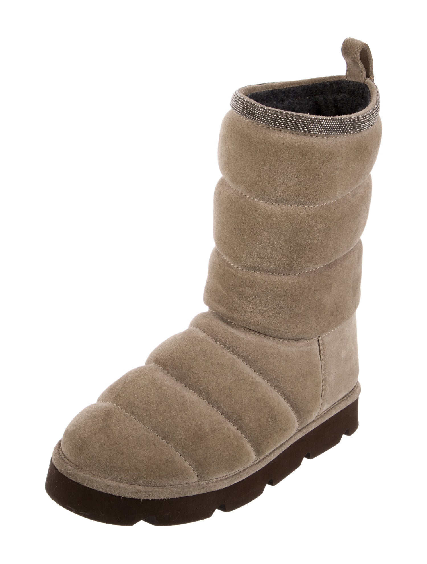 Brunello Cucinelli Monili Suede Boots