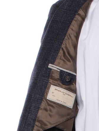 Brunello Cucinelli Plaid Print Blazer