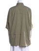 Brunello Cucinelli Three-Quarter Sleeve Button-Up Top