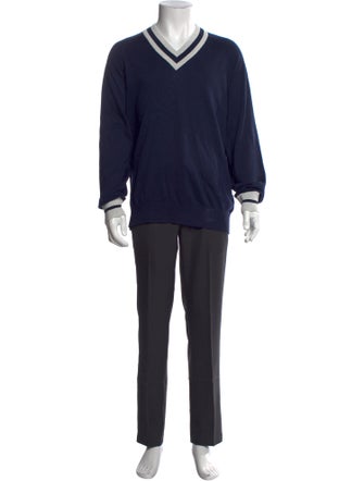 Brunello Cucinelli V-Neck Long Sleeve Pullover