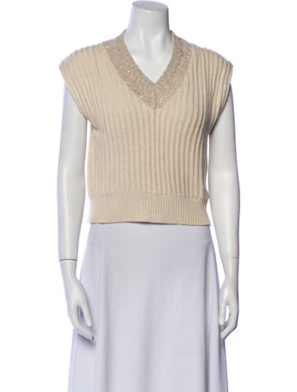 Brunello Cucinelli Cashmere V-Neck Sweater
