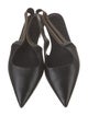 Brunello Cucinelli Monili Leather Slingback Flats