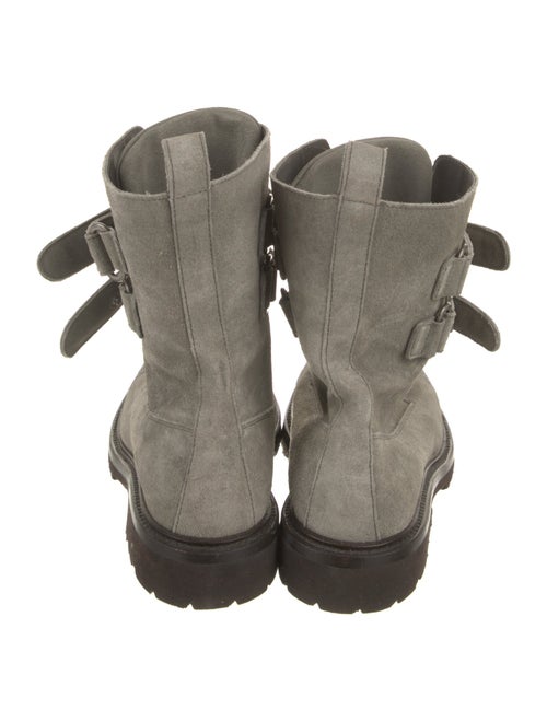 Brunello Cucinelli Monili Suede Combat Boots