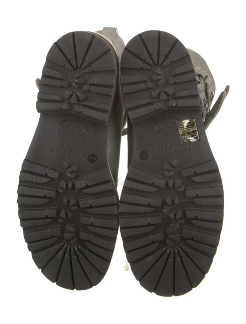 Brunello Cucinelli Monili Suede Combat Boots