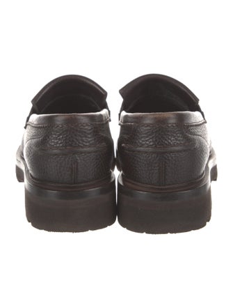 Brunello Cucinelli Monili Leather Loafers