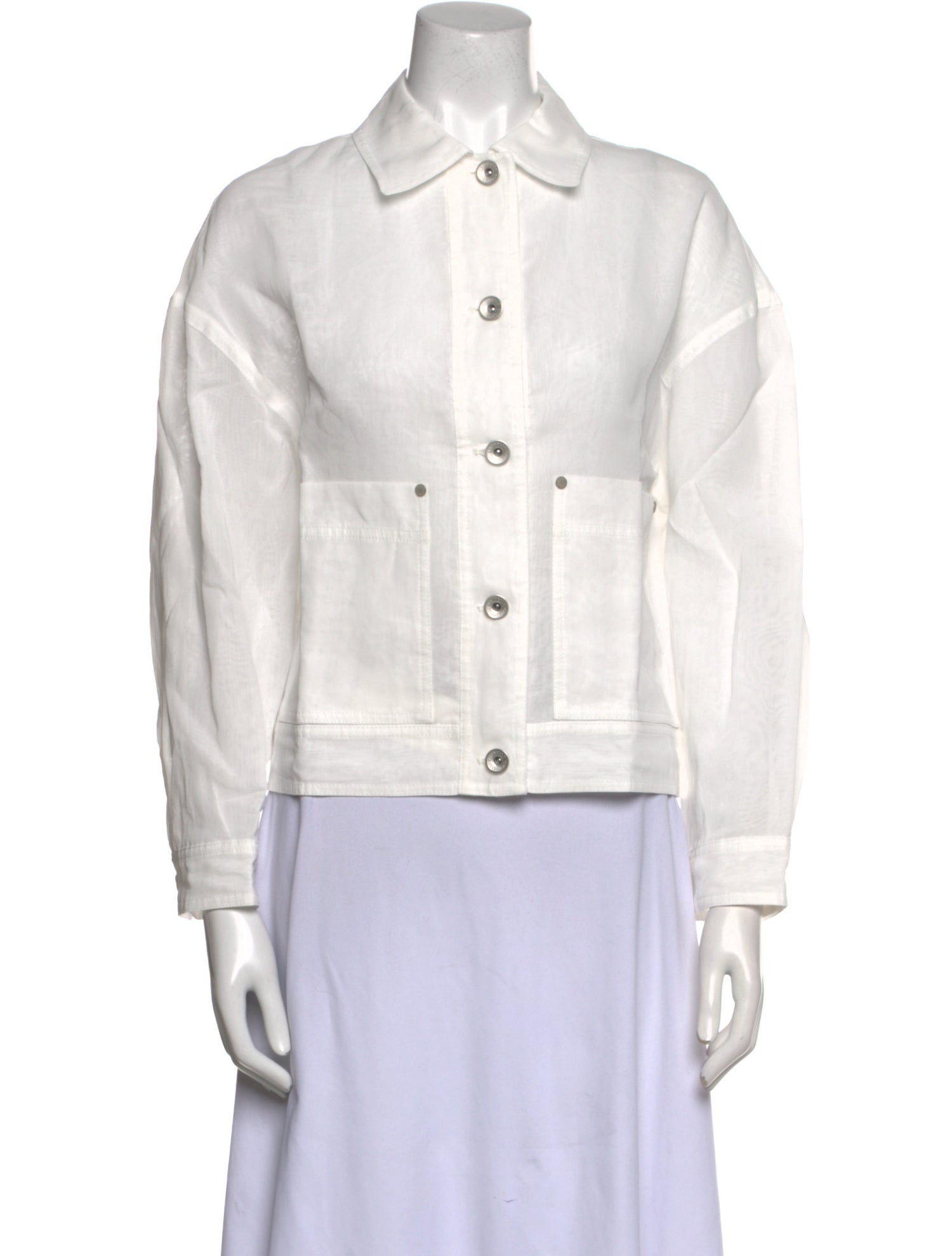 Brunello Cucinelli Long Sleeve Button-Up Top w/ Tags