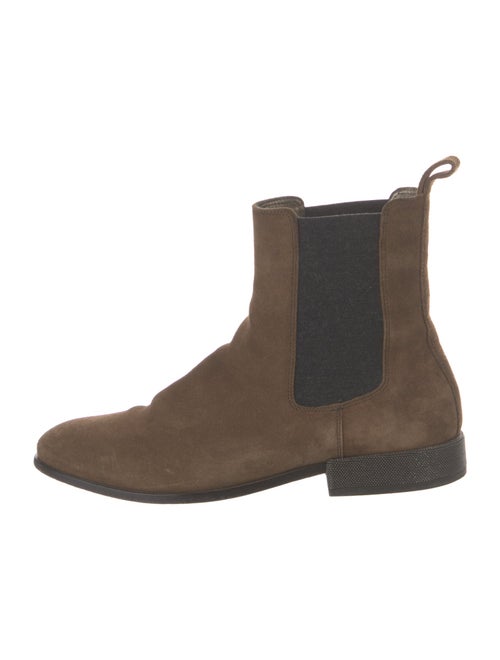 Brunello Cucinelli Monili Suede Chelsea Boots