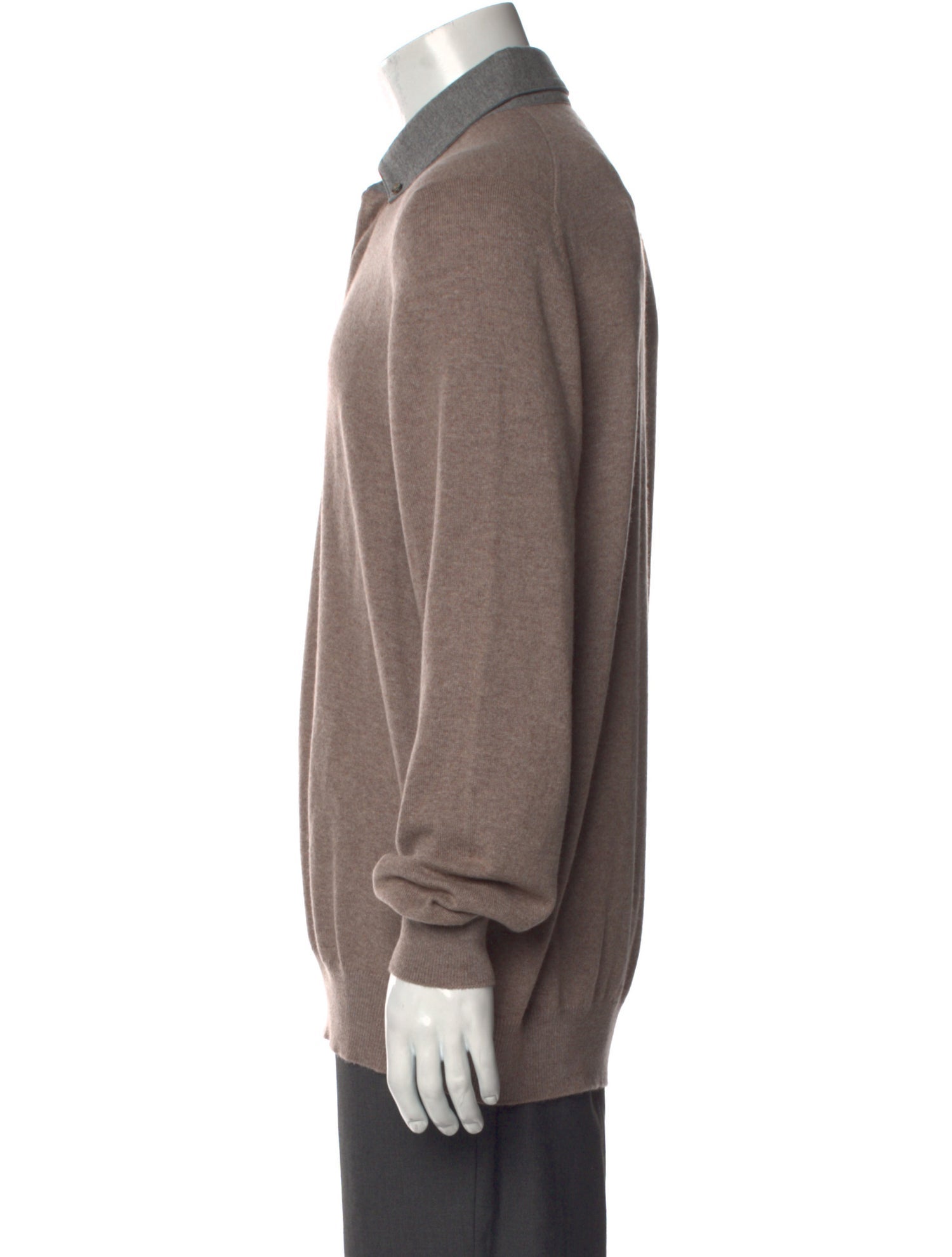 Brunello Cucinelli Cashmere Collar Polo Sweater w/ Tags