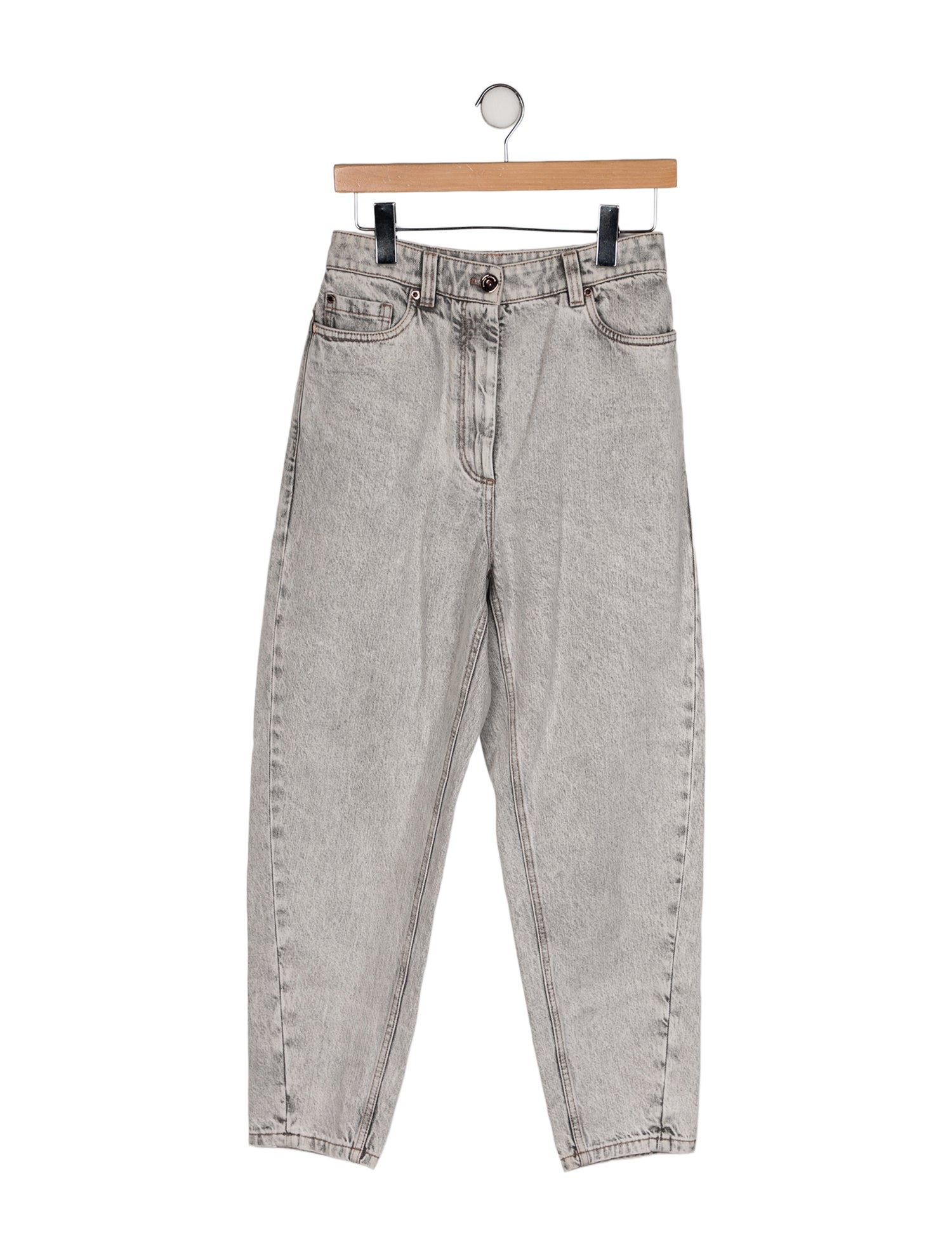 Brunello Cucinelli High-Rise Straight Leg Jeans w/ Tags