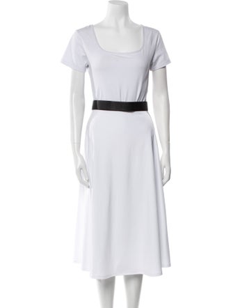 Brunello Cucinelli Leather Grosgrain Trim Waist Belt