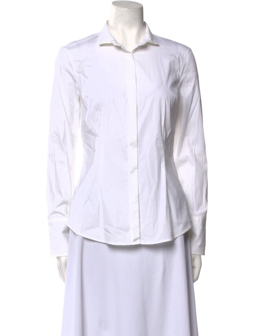 Brunello Cucinelli Long Sleeve Button-Up Top