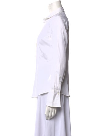 Brunello Cucinelli Long Sleeve Button-Up Top