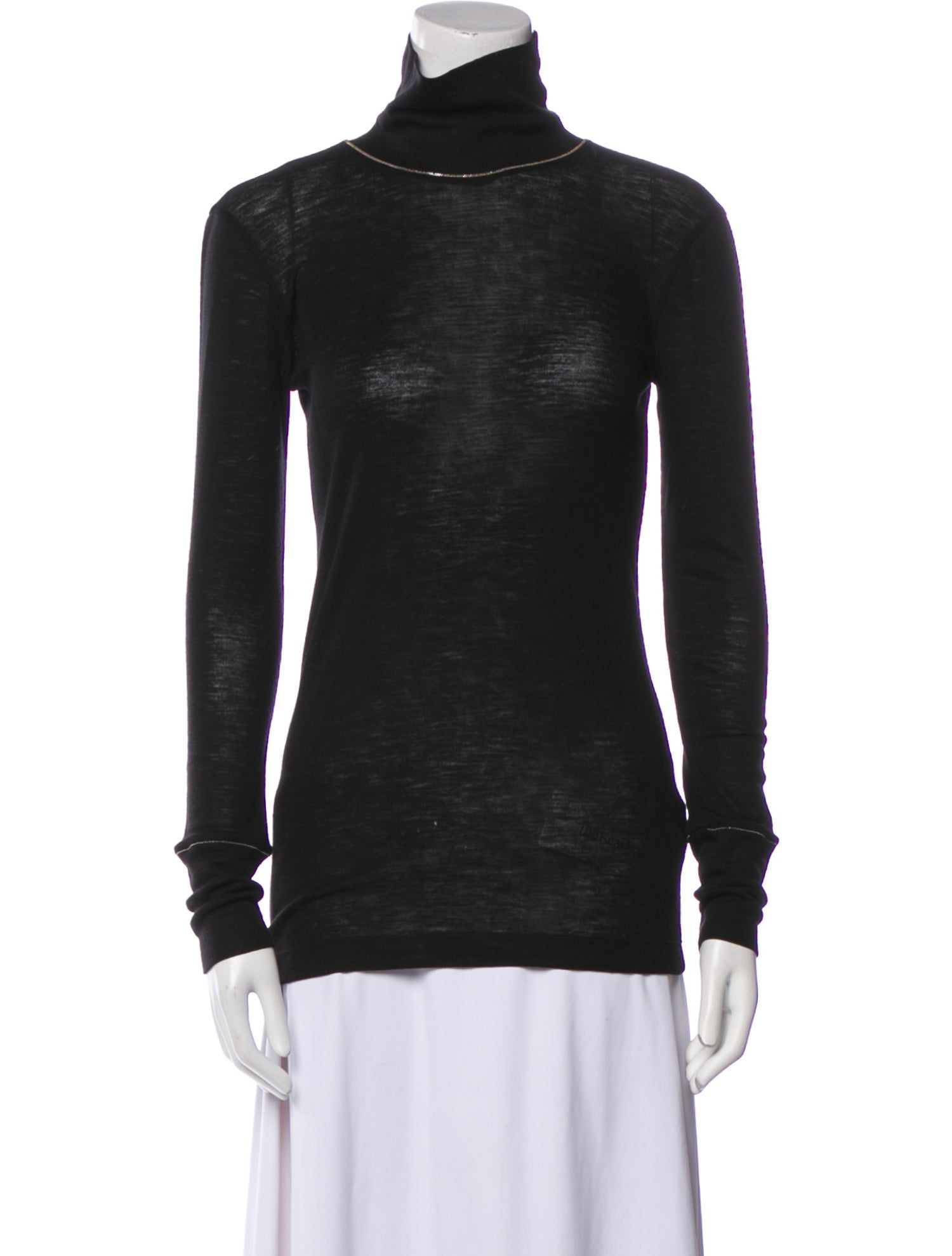 Brunello Cucinelli Wool Turtleneck Top