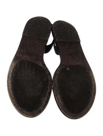 Brunello Cucinelli Leather Slingback Sandals