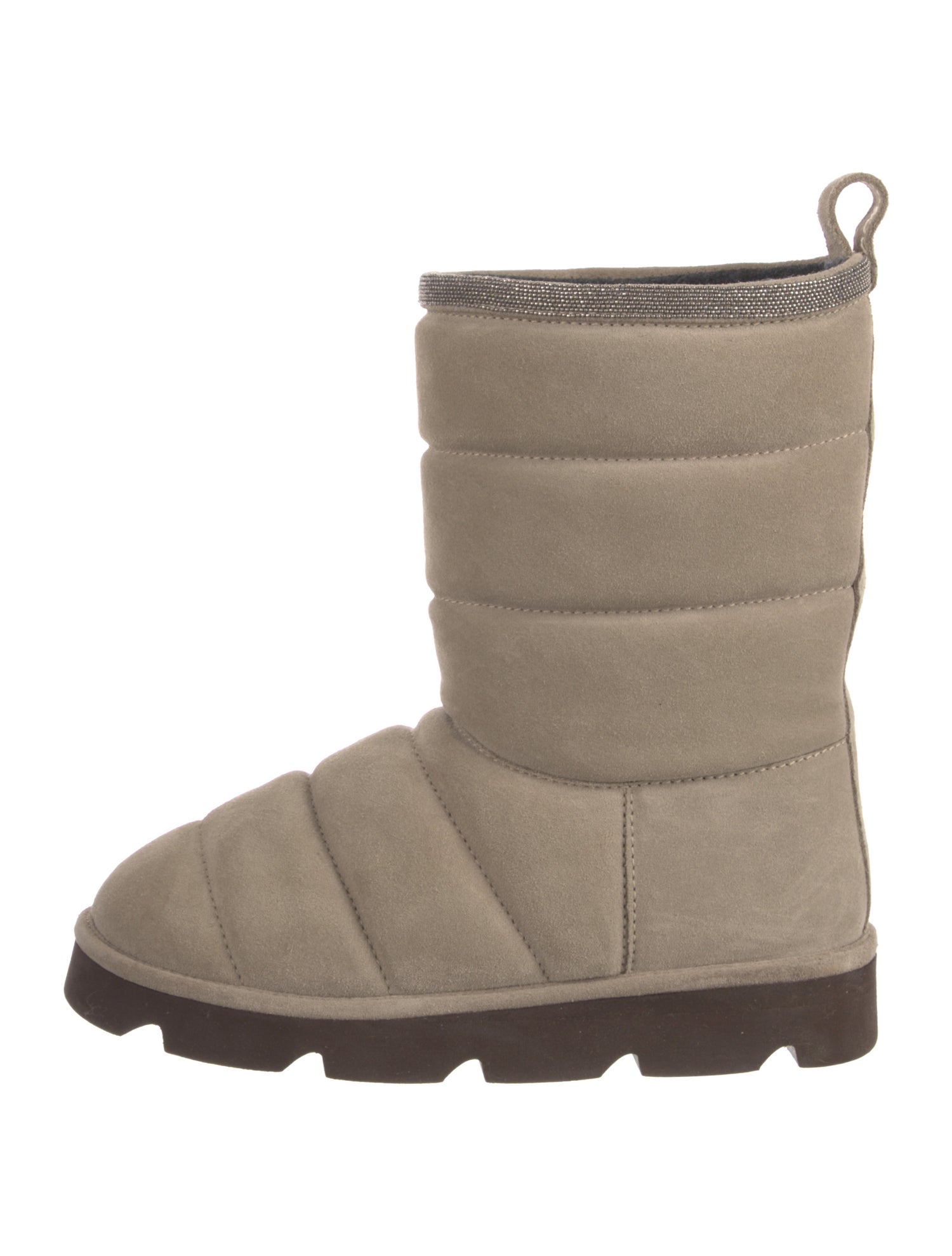 Brunello Cucinelli Monili Suede Boots
