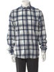 Brunello Cucinelli Plaid Print Long Sleeve Shirt