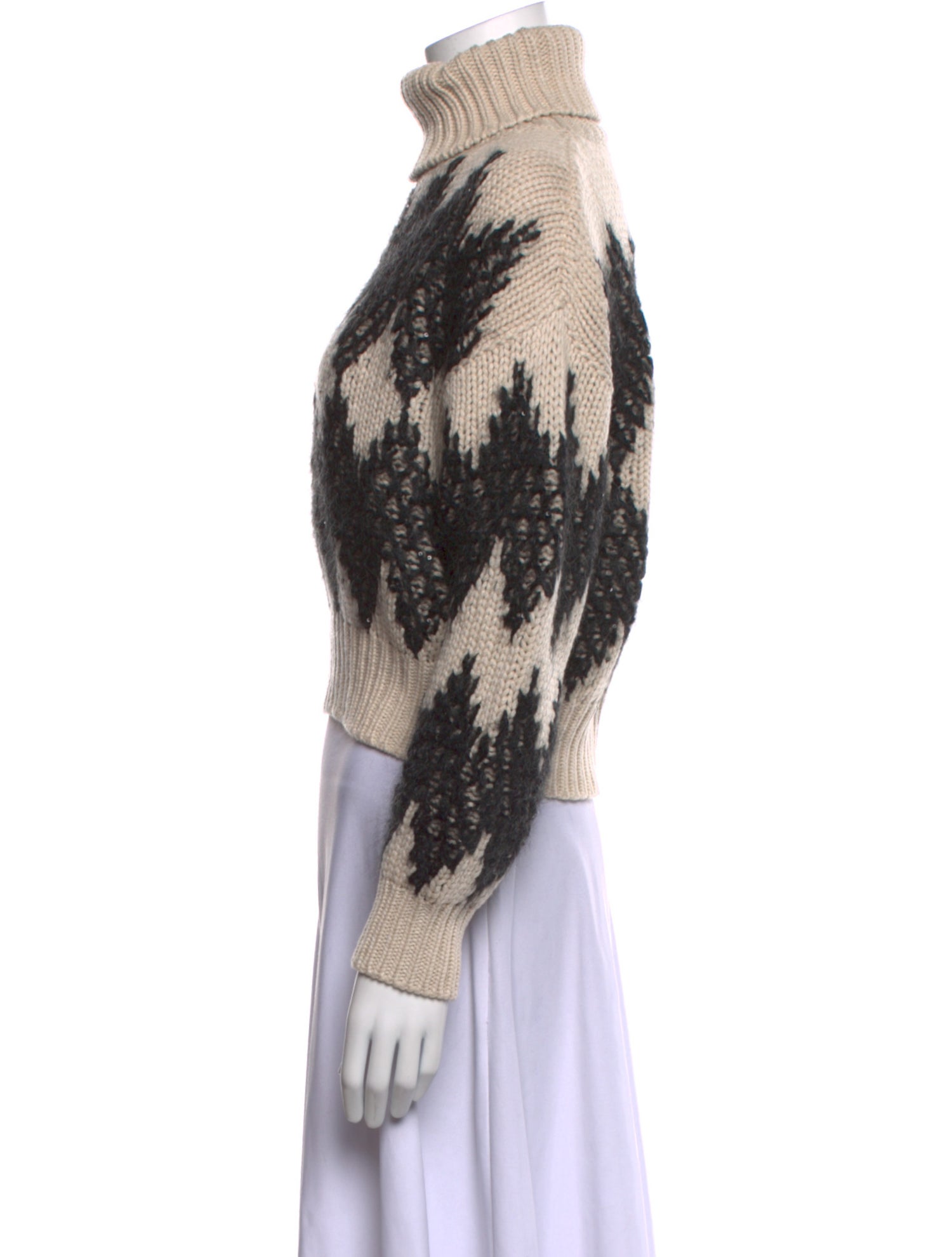 Brunello Cucinelli Virgin Wool Printed Sweater