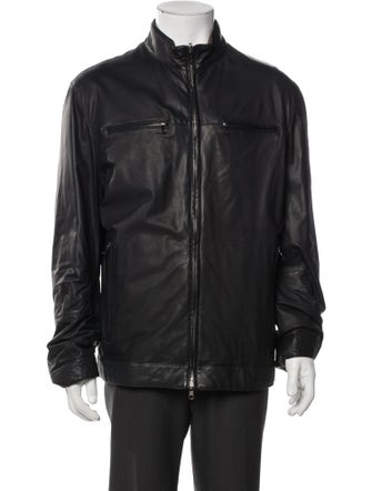 Brunello Cucinelli Leather Moto Jacket