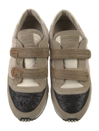 Brunello Cucinelli Monili Suede Sneakers