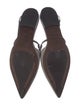 Brunello Cucinelli Suede Beaded Accents Slingback Flats
