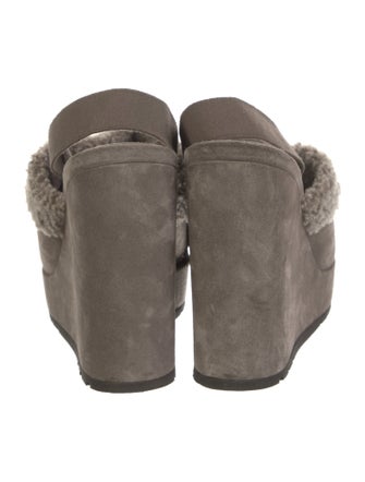 Brunello Cucinelli Suede Beaded Accents Mules