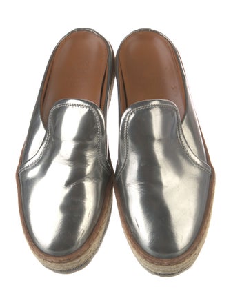 Brunello Cucinelli Patent Leather Braided Accents Mules