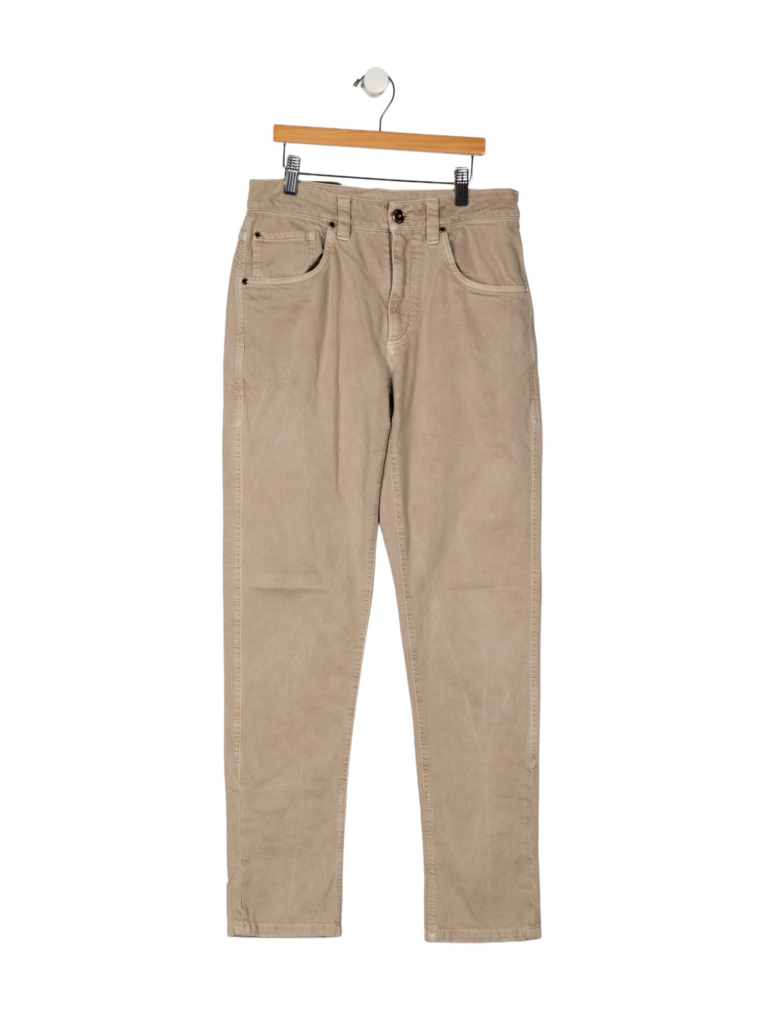 Brunello Cucinelli Mid-Rise Straight Leg Jeans