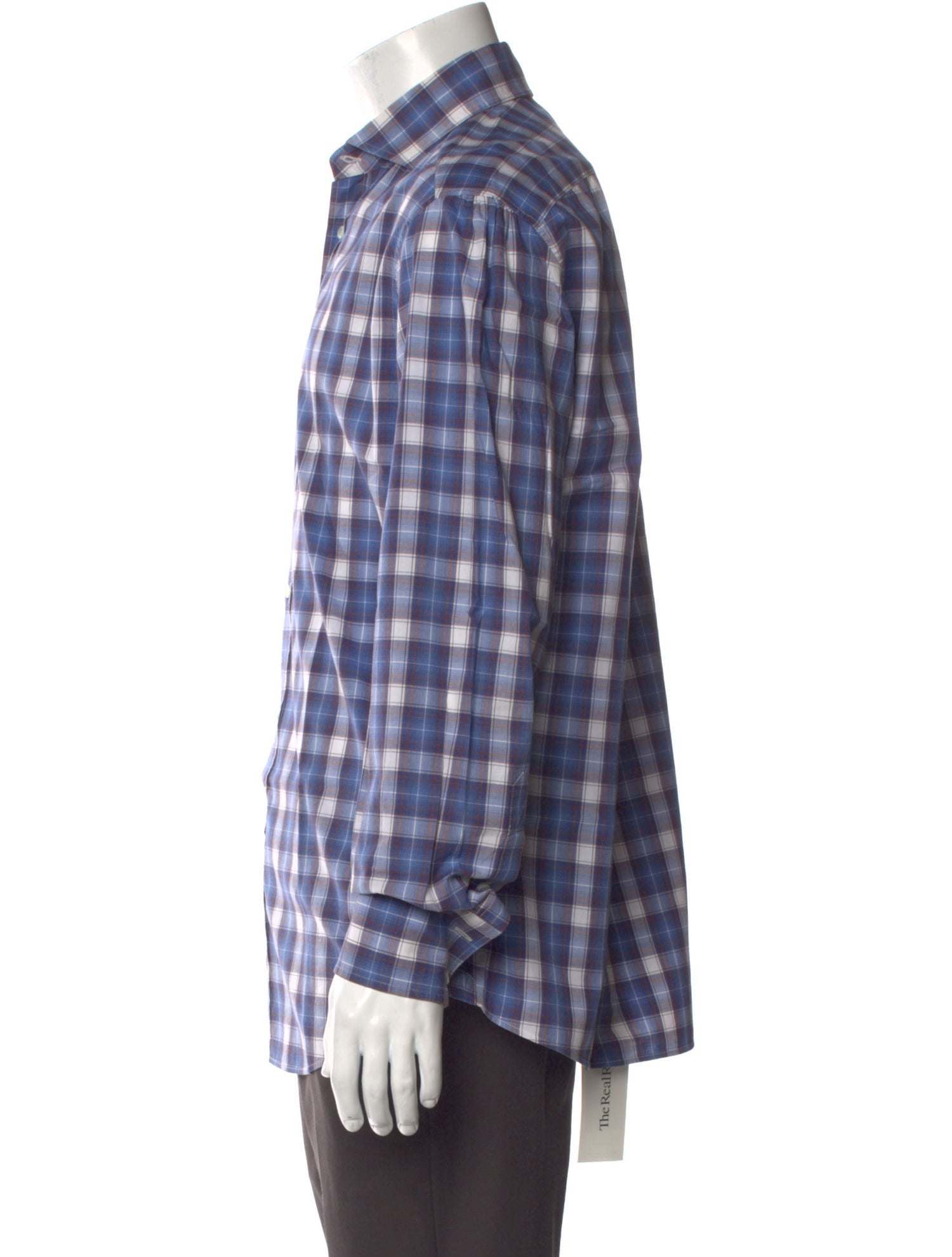 Brunello Cucinelli Plaid Print Long Sleeve Shirt